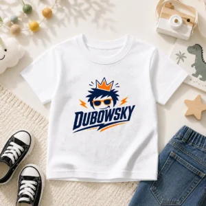 Good Dubowsky Cool King Crown Sunglasses Mascot Logo Kids T-Shirt