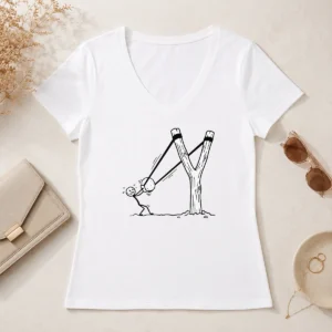 Hot Top Slingshot Meme V-Neck Shirt