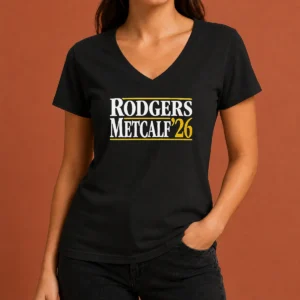 Premium Pretty Rodgers Metcalf '26 NFL V-Neck Shirt