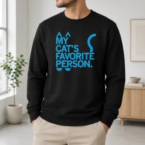 Premium Original My Cat'S Favorite Person Cat Lover Pet Owner Sweater