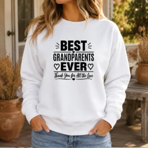 Top Grandparents Day Best Grandparents Ever Minimalist Sweater