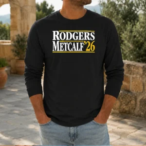 Funny Rodgers Metcalf '26 NFL Long Sleeve Shirt