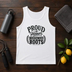 Original Indigenous Peoples Day Pride Silhouette Tank Top