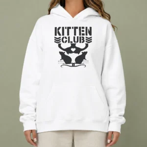 Original Official Distressed Kitten Club Cat Lover Pet Hoodie