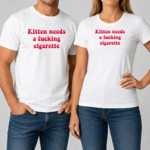 Hot Pretty Kitten Needs A Fucking Cigarette Cat
