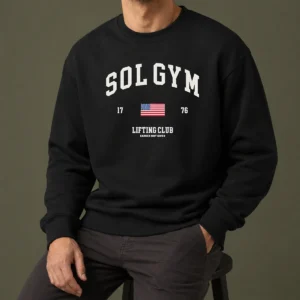 Premium Solgym Lifting Club Earned Not Given 1776 Distressed Sweater