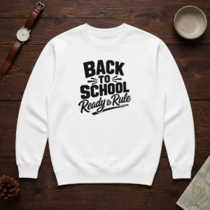 Top Back To School Ready To Rule Silhouette Sweater