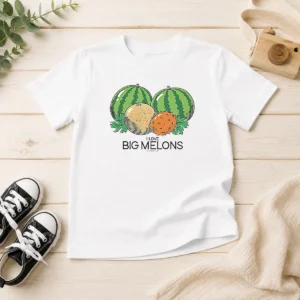 Awesome Original Watermelon Cantaloupe Kiwano Fruit I Love Big Melons Threadheads Studios Kids T-Shirt